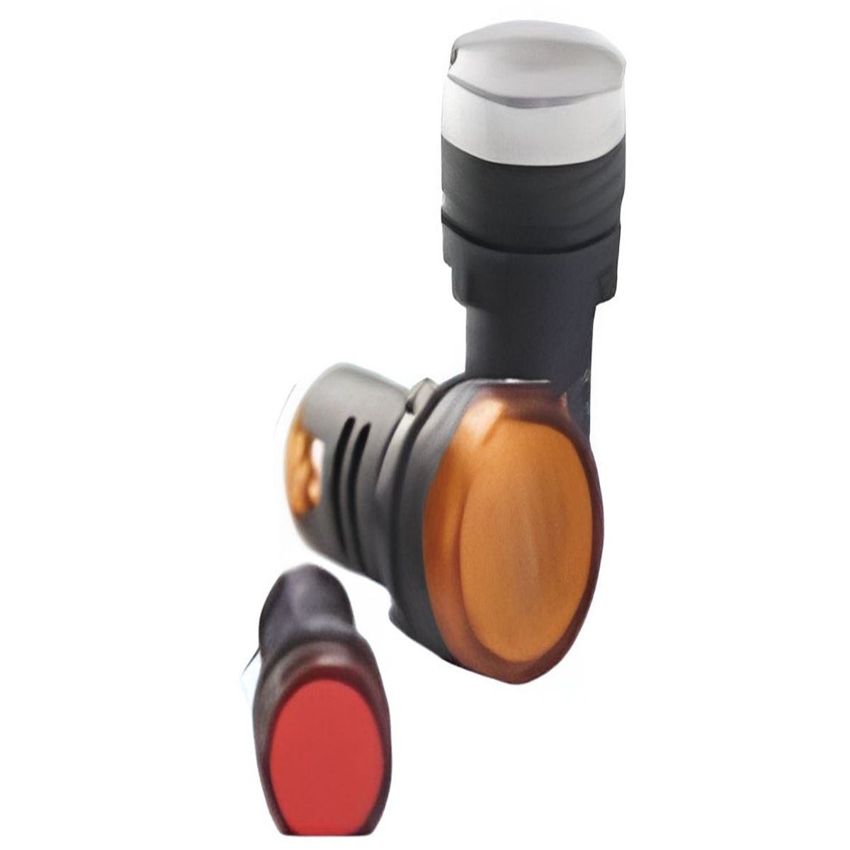 22 mm 110V AC/DC LED'Lİ SARI SİNYAL LAMBASI 1